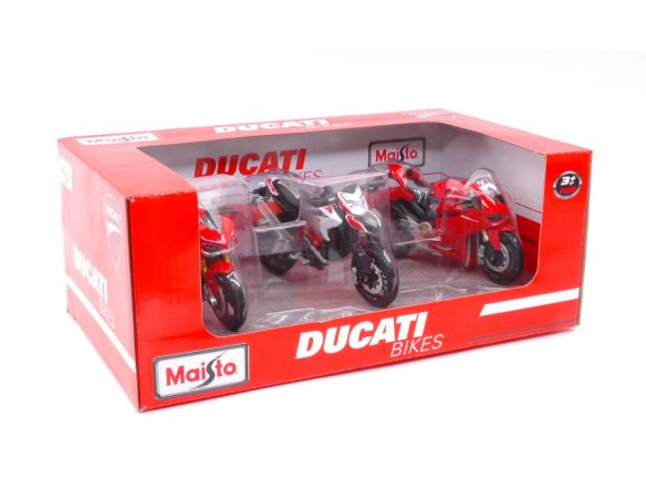 Maisto MI32039B SET 3 MOTO DUCATI STRADALI 1:18 Modellino
