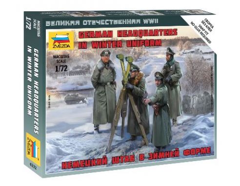 Zvezda Z6232 GERMAN HQ WINTER KIT 1:72 Modellino
