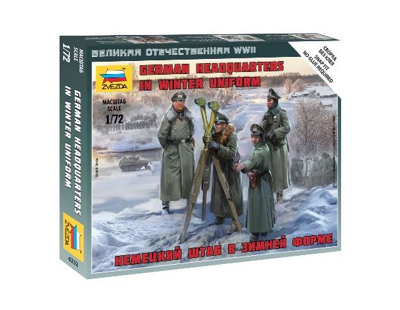 Zvezda Z6232 GERMAN HQ WINTER KIT 1:72 Modellino