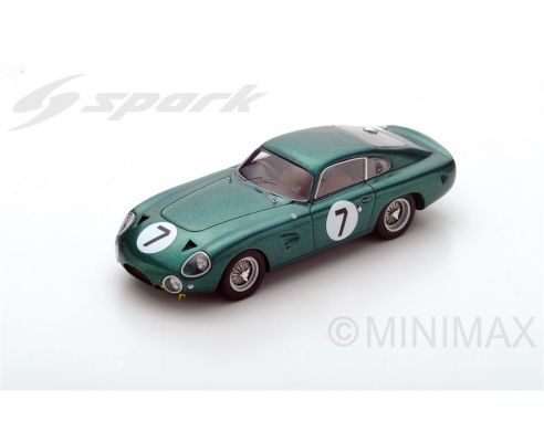 Spark Model S2413 ASTON MARTIN DP214 N.7 DNF LM 1963 J.SCHLESSER-W.KIMBERLEY 1:43 Modellino
