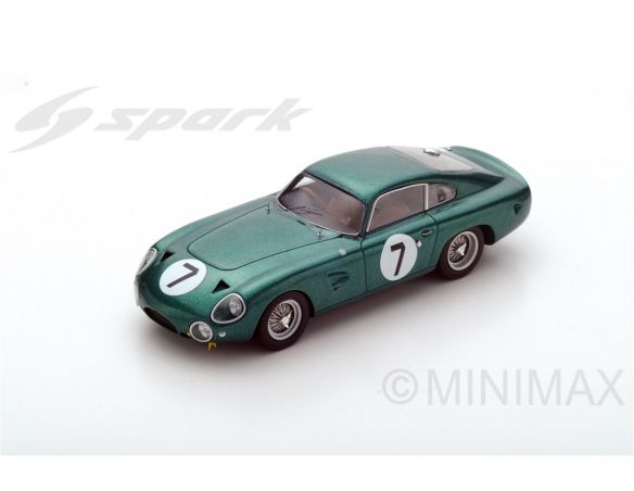 Spark Model S2413 ASTON MARTIN DP214 N.7 DNF LM 1963 J.SCHLESSER-W.KIMBERLEY 1:43 Modellino