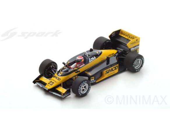 Spark Model S4305 MINARDI M187 A.CAMPOS 1987 N.23 DNF US GP 1:43 Modellino