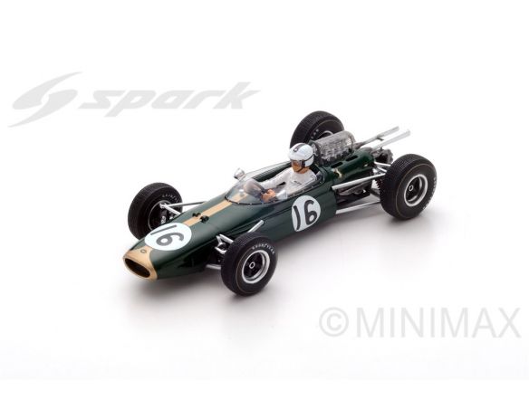 Spark Model S5260 BRABHAM BT11 D.HULME 1965 N.16 4th FRENCH GP 1:43 Modellino