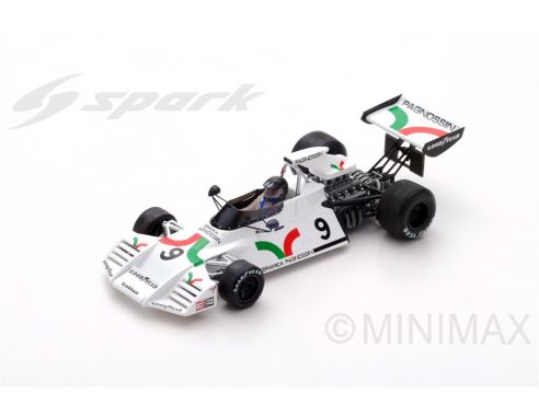 Spark Model S5269 BRABHAM BT42 A.DE ADAMICH 1973 N.9 DNF BRITISH GP 1:43 Modellino