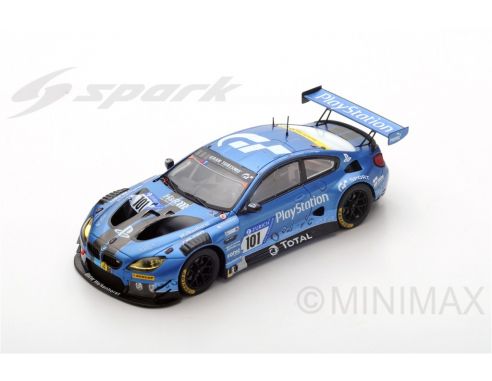 Spark Model SG368 BMW M6 GT3 N.101 DNC 24 H NURBURGRING 2017 WALK.-TRESSON-SCHIW.1:43 Modellino