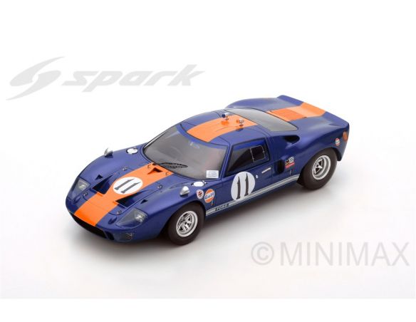 Spark Model S18294 FORD GT40 N.11 6th 24 H DAYTONA 1967 J.ICKX-D.THOMPSON 1:18 Modellino