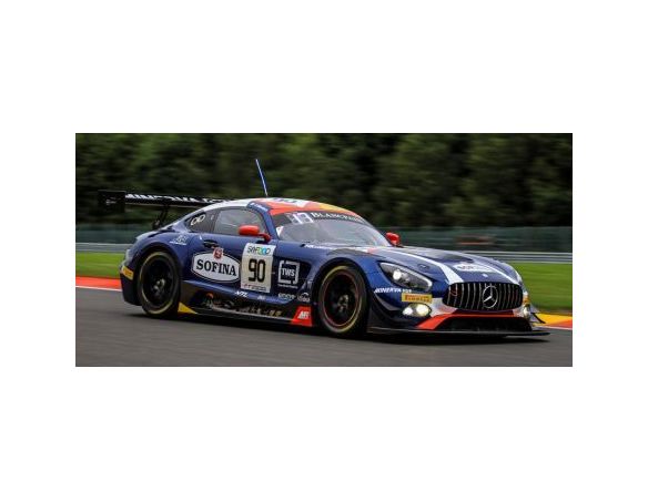 Spark Model S18SB008 MERCEDES GT3 N.90 3rd 24H SPA 2017 MORTARA-MEADOWS-MARCIELLO 1:18 Modellino