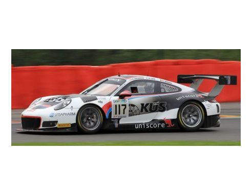Spark Model S18SB009 PORSCHE 911 GT3 N.117 4th 24H SPA 2017 ESTRE-CHRISTENSEN-VANTHOOR 1:18 Modellino