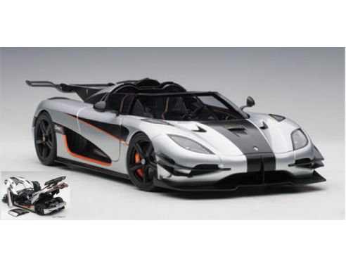 Auto Art / Gateway AA79017 KOENIGSEGG ONE:1 2014 MOON GREY/CARBON BLACK Modellino
