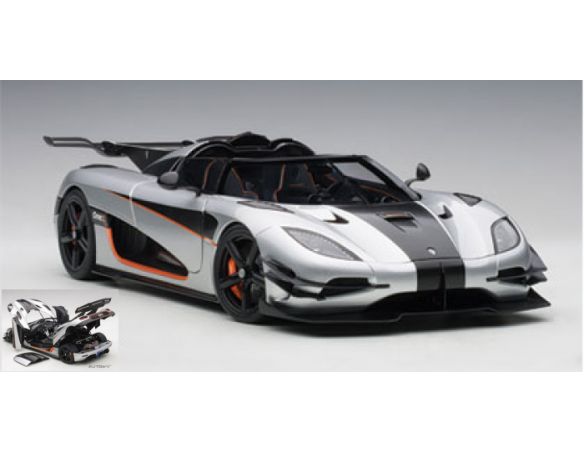 Auto Art / Gateway AA79017 KOENIGSEGG ONE:1 2014 MOON GREY/CARBON BLACK Modellino