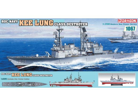 Dragon D1067 KEE LUNG CLASS DESTROYER KIT 1:350 Modellino