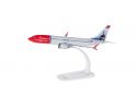 Herpa HP611817 BOEING 737 MAX 8 NORVEGIAN F.LAKER 1:200 cm 19 Modellino