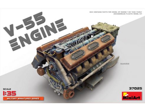 Miniart MIN37025 V-55 ENGINE KIT 1:35 Modellino