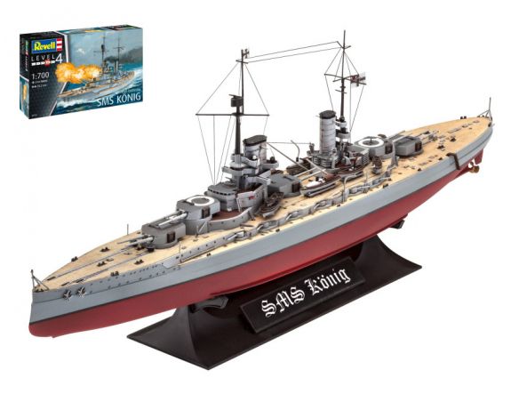 Revell RV05157 WWI BATTLESHIP SMS KOENIG KIT 1:700 Modellino