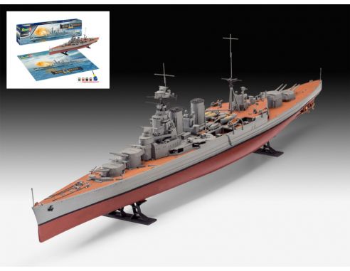 Revell RV05693 GIFT SET 100 YEARS HMS HOOD KIT 1:720 Modellino
