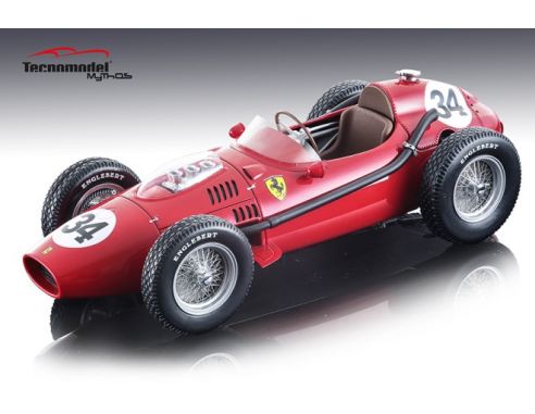 Tecnomodel TMD18116B FERRARI DINO 246 F1 L.MUSSO 1958 N.34 2nd MONACO GP 1:18 Modellino