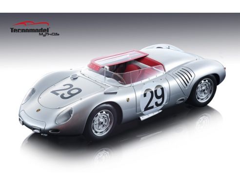 Tecnomodel TMD1882C PORSCHE 718 RSK N.29 3rd LM 1958 J.BEHRA-H.HERRMANN 1:18 Modellino