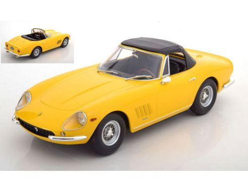 KK Scale KKDC180235 FERRARI 275 GTB4 NART SPYDER 1967 YELLOW 1:18 Modellino