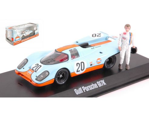 Greenlight GREEN86435 PORSCHE 917K W/STEVE MCQUEEN FIGURE 1:43 Modellino