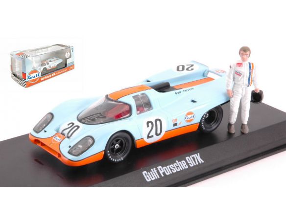 Greenlight GREEN86435 PORSCHE 917K W/STEVE MCQUEEN FIGURE 1:43 Modellino