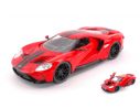 Jada JADA99388R FORD GT 2017 RED W/BLACK STRIPES 1:24 Modellino