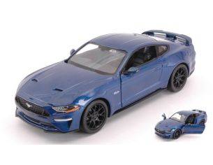 Motormax MTM79352BL FORD MUSTANG GT 2018 BLUE 1:24 Modellino