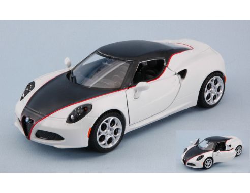 Motormax MTM79513MW ALFA ROMEO 4C 2014 MATT WHITE 1:24 Modellino