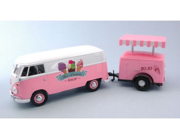 Motormax MTM79672 VW 12 VAN ICE CREAM SET 1:24 Modellino