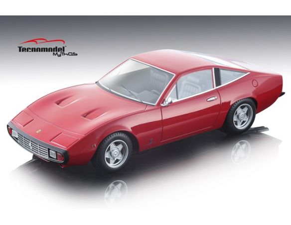 Tecnomodel TMD1892A FERRARI 365 GTC 4 1971 RED BLACK INTERIOR 1:18 Modellino