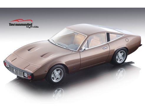 Tecnomodel TMD1892D FERRARI 365 GTC 4 1971 METALLIC BRONZE BEIGE INTERIOR 1:18 Modellino