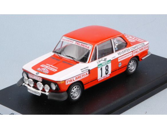 Trofeu TFRRAL69 BMW 2002 Tii N.18 DNF RALLY PORTUGAL 1976 FERNANDEZ-BRASA 1:43 Modellino