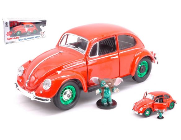 Greenlight GREEN18231V VW BEETLE 1967 GREMLINS 1984 GREEN WHEELS 1:24 Modellino
