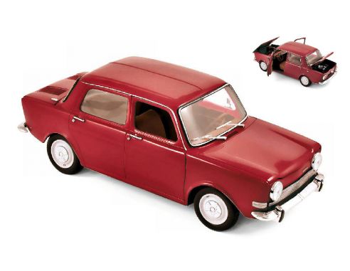Norev NV185713 SIMCA 1000 LS 1974 AMARANT RED 1:18 Modellino
