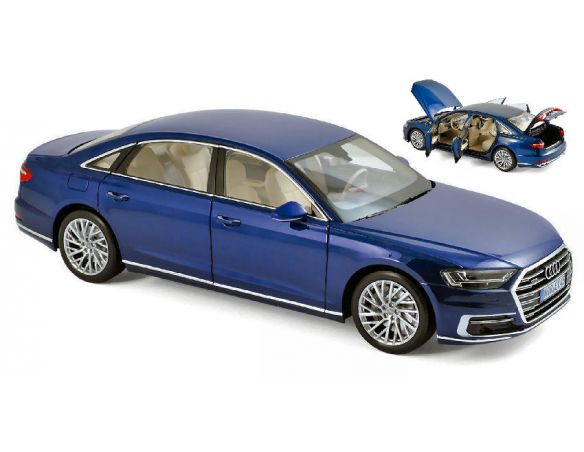 Norev NV188365 AUDI A8 L 2017 BLUE METALLIC 1:18 Modellino