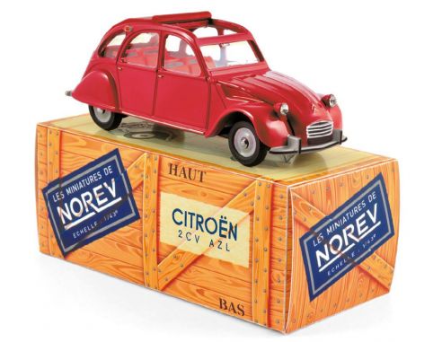 Norev NVCL1522 CITROEN 2CV AZL 1968 ROUGE CORSAIRE (OPENING HOOD) 1:43 Modellino