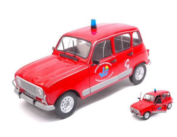 Solido SL1800106 RENAULT 4L POMPIER DU VAR 1:18 Modellino