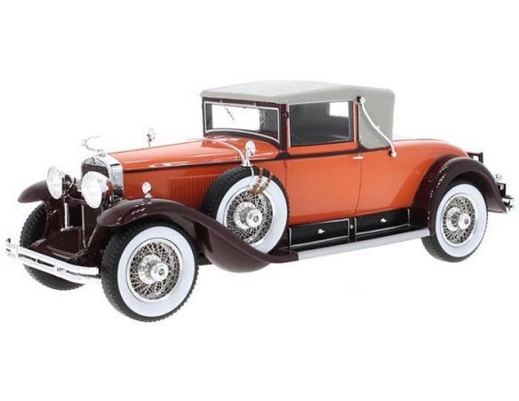 Busch BOS283 CADILLAC 341 B CONVERTIBLE COUPE' ORANGE/BROWN 1:18 Modellino