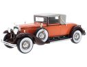 Busch BOS283 CADILLAC 341 B CONVERTIBLE COUPE' ORANGE/BROWN 1:18 Modellino