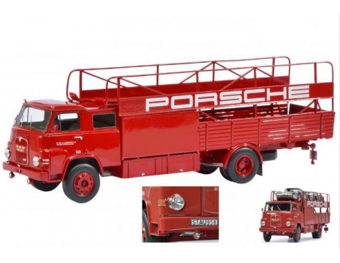Schuco SH0081 MAN PORSCHE RACING TRANSPORTER 1:18 Modellino