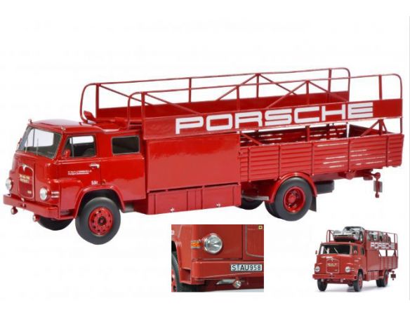 Schuco SH0081 MAN PORSCHE RACING TRANSPORTER 1:18 Modellino