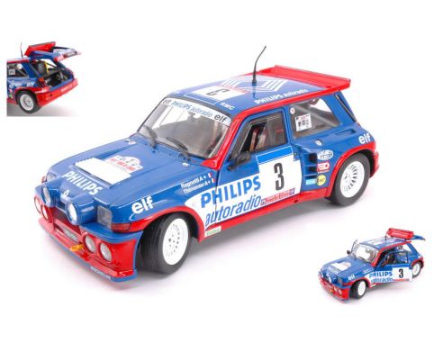 Solido SL1850027 RENAULT R5 MAXI N.3 WINNER TOUR DE CORSE 1985 J.RAGNOTTI-THIMONIER 1:18 Modellino