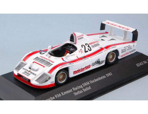 CMR CLASSIC MODEL REPLICARS SBC001 PORSCHE 936 KREMER N.23 DNF (5th GRID) DRM HOCKENHEIM 1982 S.BELLOF 1:43 Modellino