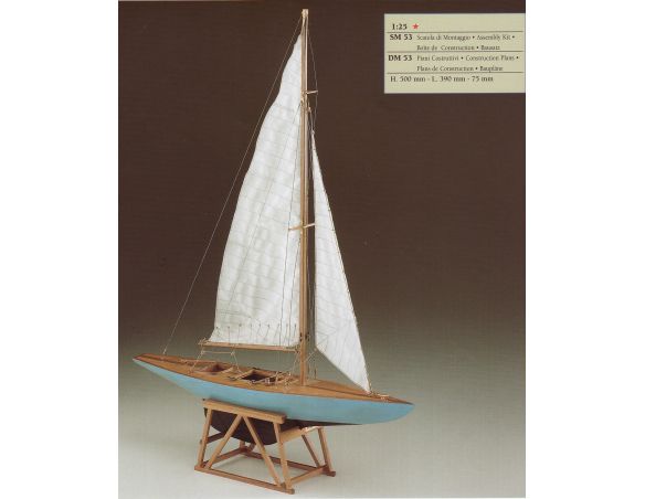 Corel SM53 Yacth Formula Regata Nave in legno Kit 1:25 Modellino