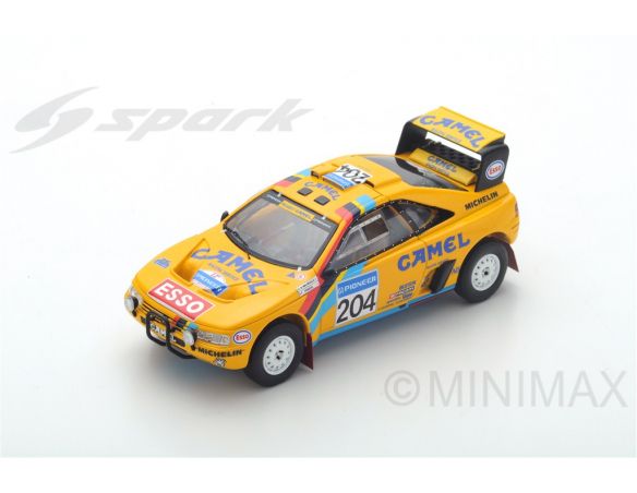 Spark Model S5625 PEUGEOT 405 T16 N.204 2nd PARIS-DAKAR 1990 B.WALDEGARD-J.C.FENOUIL 1:43 Modellino