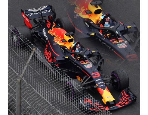 Spark Model S6064 RED BULL RB14 D.RICCIARDO 2018 N.3 WINNER MONACO GP/RED BULL 250th RACE Modellino