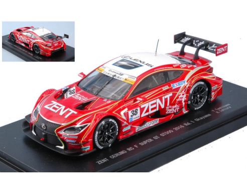 Ebbro EB45386 LEXUS RC F N.38 6th OKAYAMA SUPER GT500 2016 Y.TACHIKAWA-H.ISHIURA 1:43 Modellino