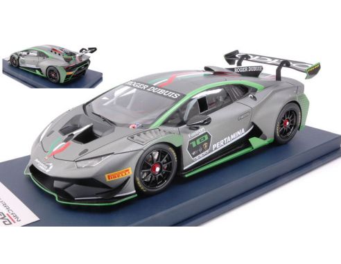 Looksmart LS18018B LAMBORGHINI HURACAN SUPER TROFEO EVO 2018 10th ANNIV.C/VETRINA 1:18 Modellino