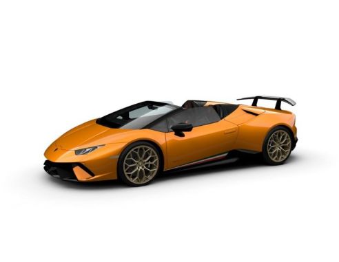 Looksmart LS481B LAMBORGHINI HURACAN PERFORMANTE SPYDER MATT ORANGE ANTHAEUS 1:43 Modellino