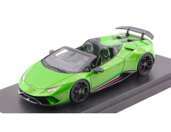 Looksmart LS481D LAMBORGHINI HURACAN PERFORMANTE SPYDER PEARL GREEN MANTIS 1:43 Modellino