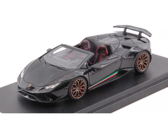 Looksmart LS481F LAMBORGHINI HURACAN PERFORMANTE SPYDER MET.BLACK HELENE 1:43 Modellino